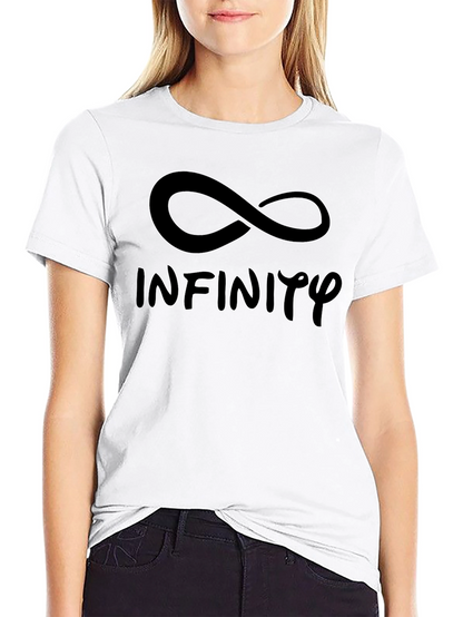 Infinity Symbol Graphic Black T-Shirt