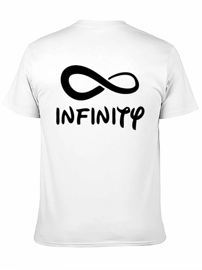 Infinity Symbol Graphic Black T-Shirt