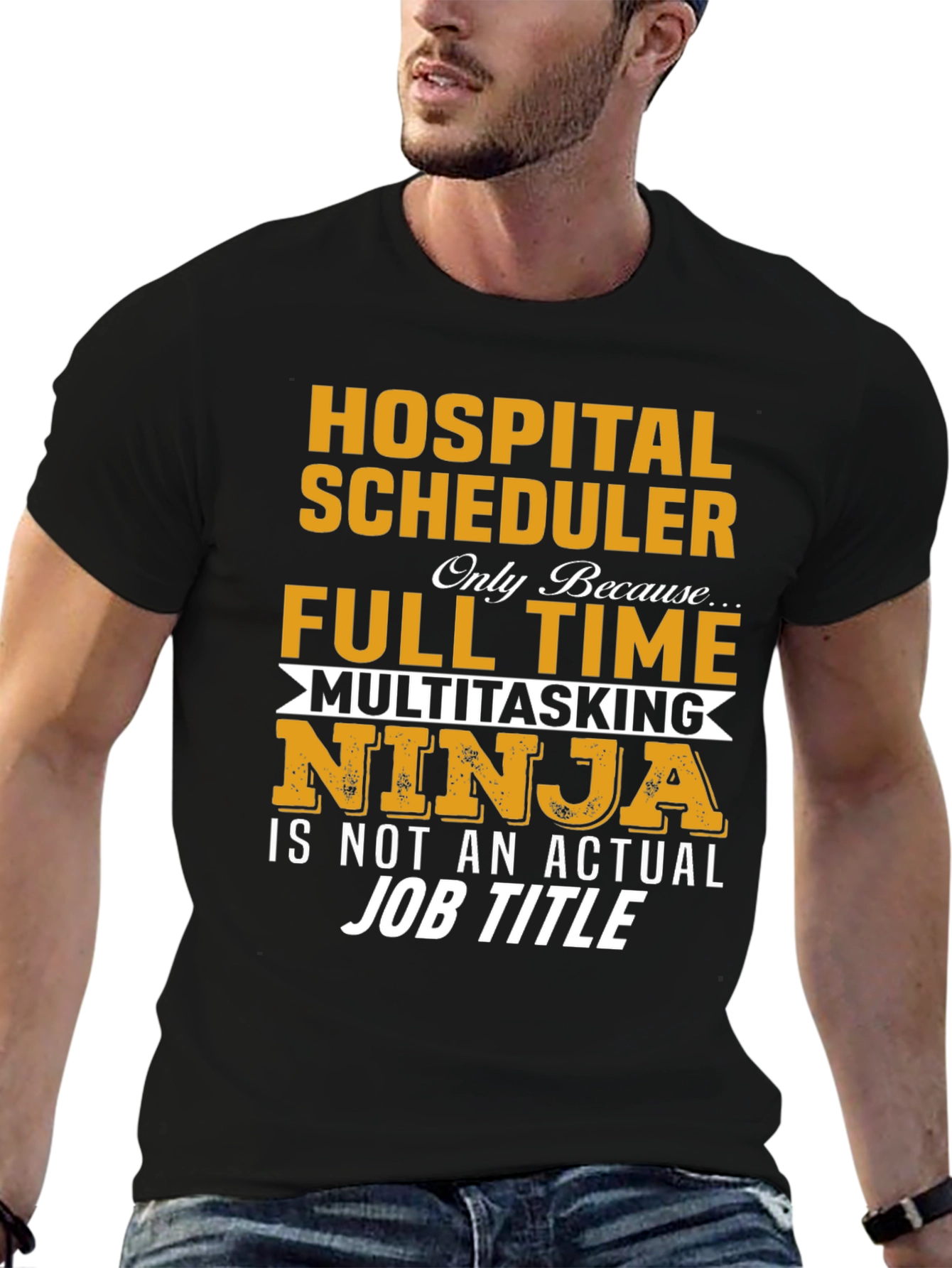 Hospital Scheduler Full-Time Ninja Graphic Tee