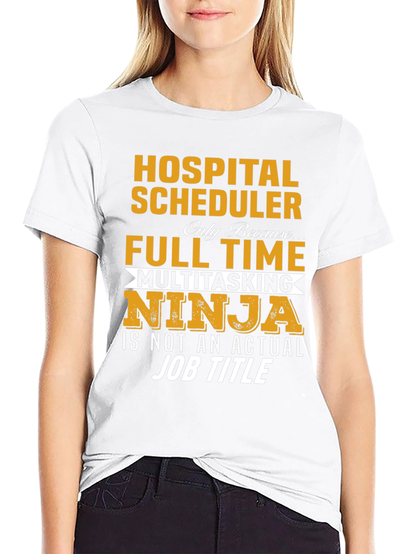 Hospital Scheduler Full-Time Ninja Graphic Tee