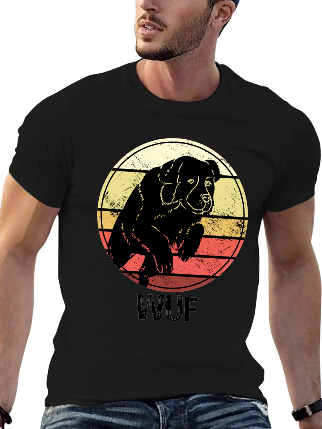 Retro Dog T-Shirt - WUF Graphic Tee