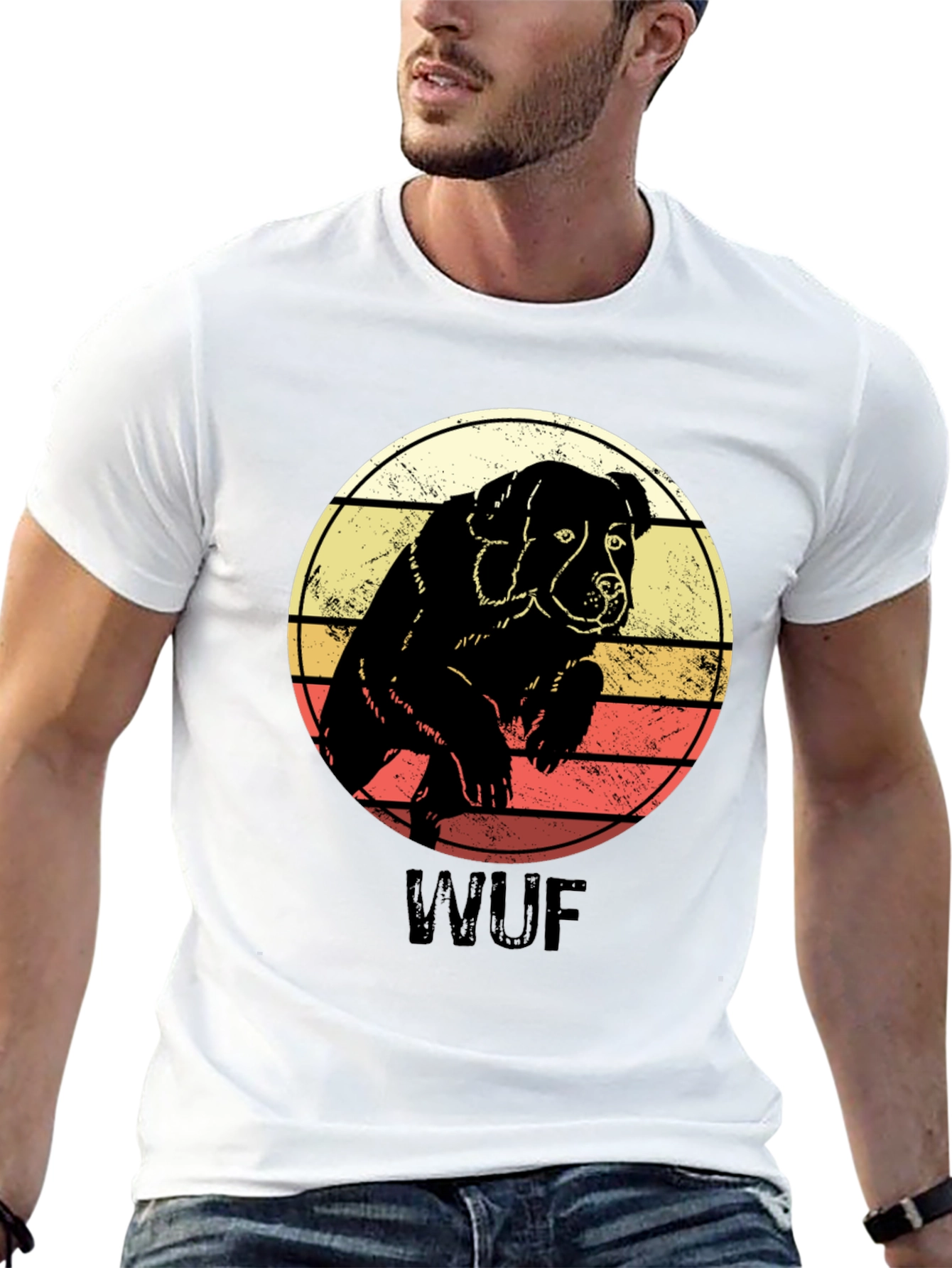 Retro Dog T-Shirt - WUF Graphic Tee