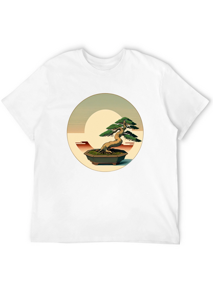 Bonsai Graphic Tee - Artistic Nature Shirt