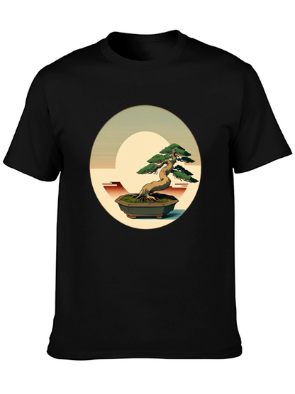 Bonsai Graphic Tee - Artistic Nature Shirt