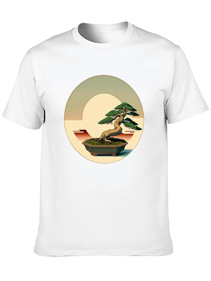 Bonsai Graphic Tee - Artistic Nature Shirt
