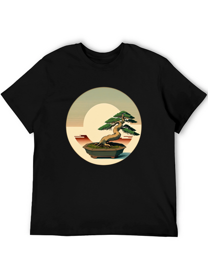 Bonsai Graphic Tee - Artistic Nature Shirt