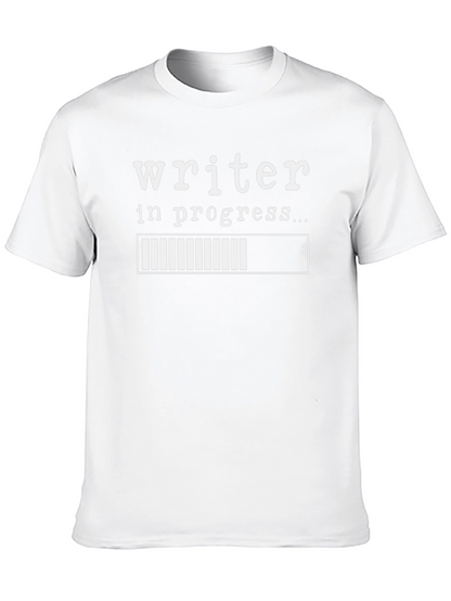 Writer in Progress T-Shirt - Black Cotton Tee