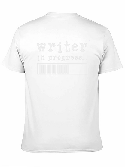 Writer in Progress T-Shirt - Black Cotton Tee