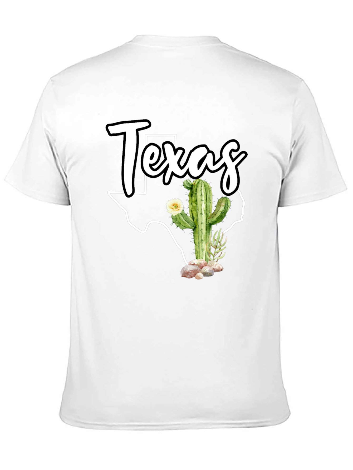 Texas Cactus Graphic T-Shirt - State Pride
