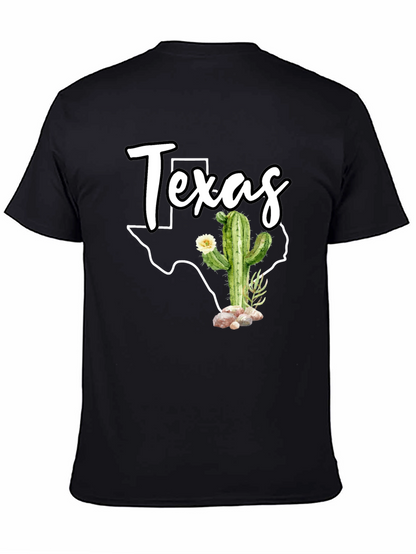 Texas Cactus Graphic T-Shirt - State Pride