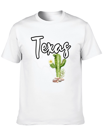 Texas Cactus Graphic T-Shirt - State Pride