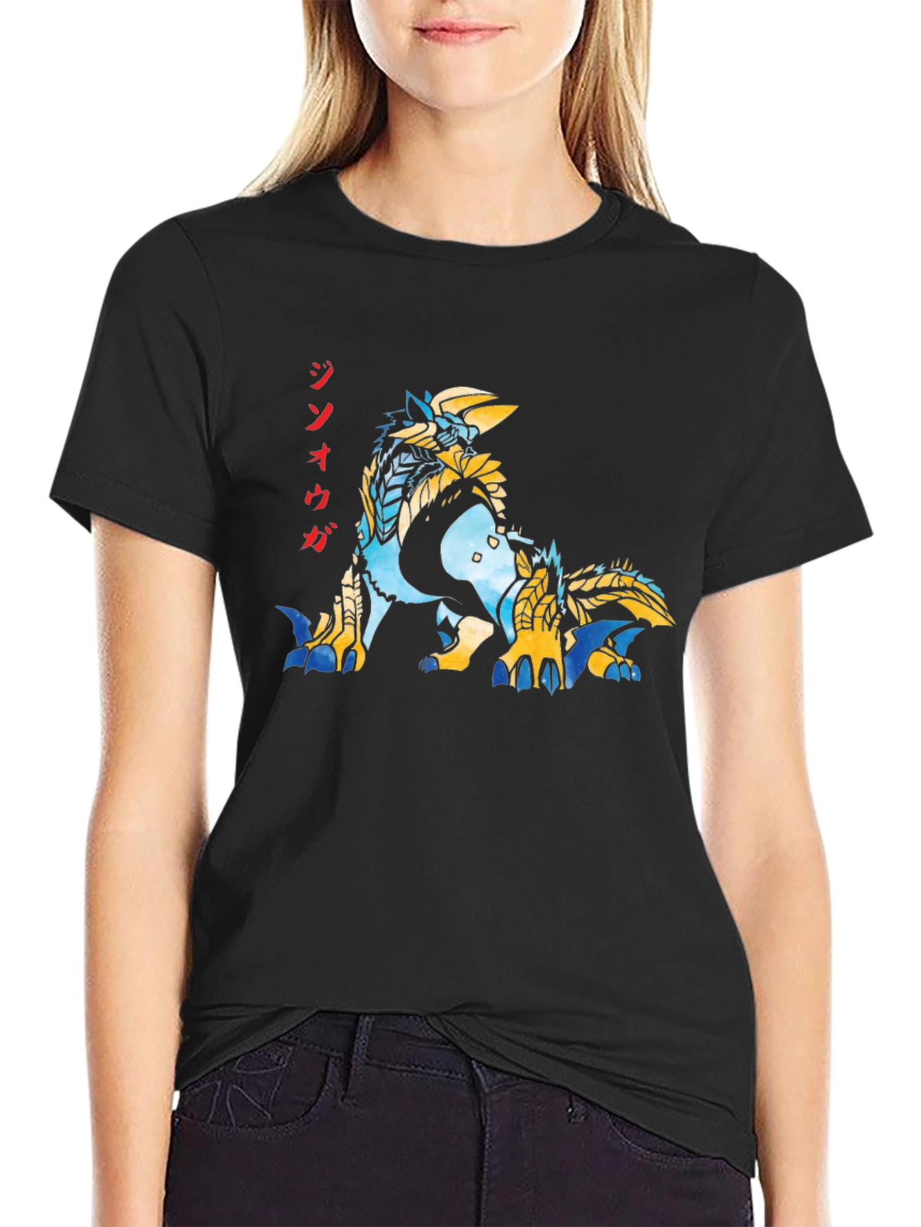 Monster Hunter Zinogre T-Shirt - Black Graphic Tee