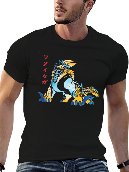 Monster Hunter Zinogre T-Shirt - Black Graphic Tee