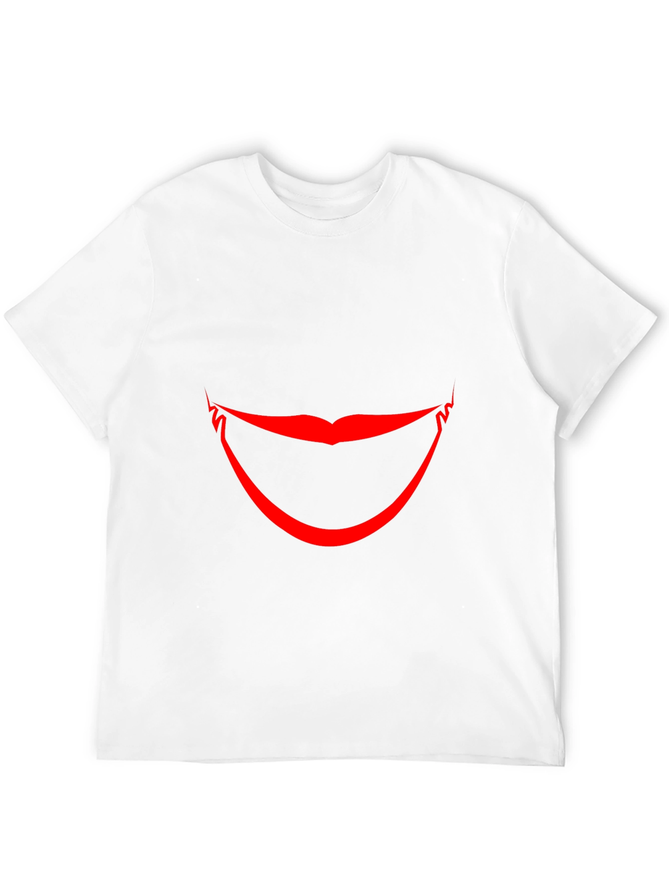 Red Smile Graphic Black T-Shirt
