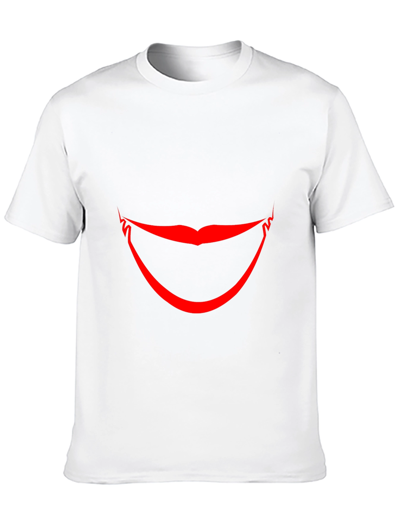 Red Smile Graphic Black T-Shirt