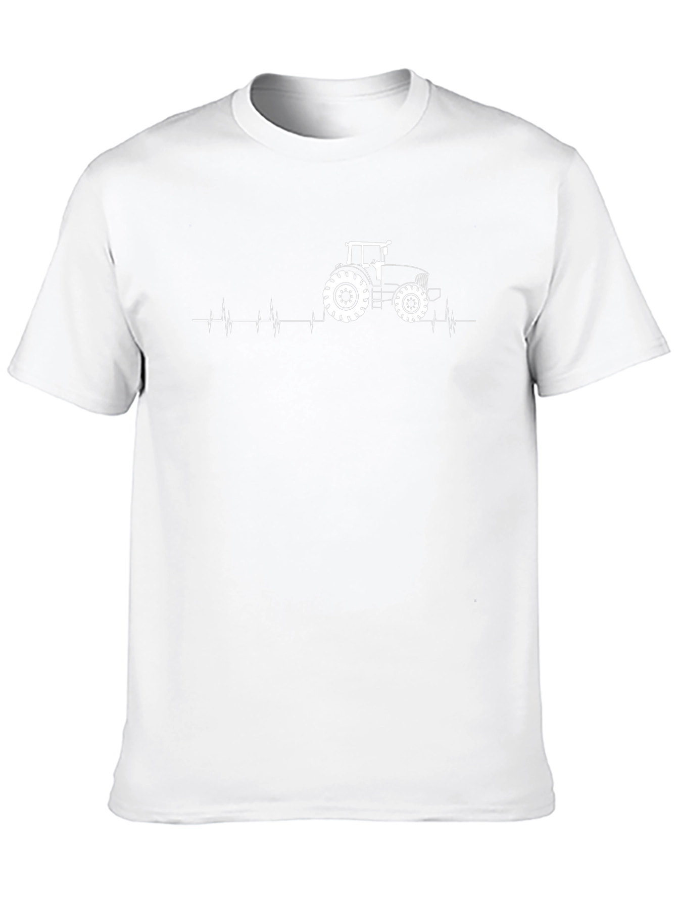 Tractor Heartbeat T-Shirt - Farmer Gift Tee