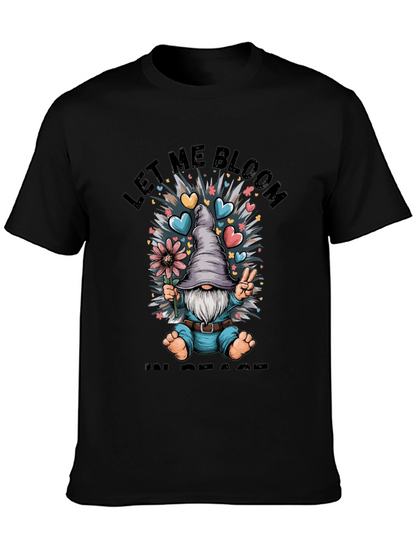 Let Me Bloom In Peace T-Shirt Gnome Graphic Tee
