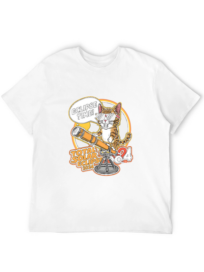 Total Solar Eclipse 2024 Cat T-Shirt