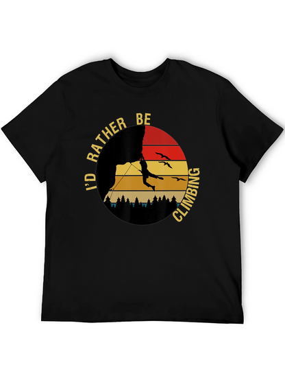 Climbing T-Shirt - Id Rather Be Climbing Graphic Tee