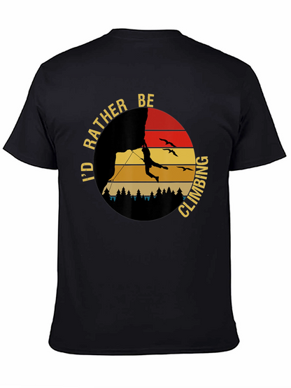 Climbing T-Shirt - Id Rather Be Climbing Graphic Tee