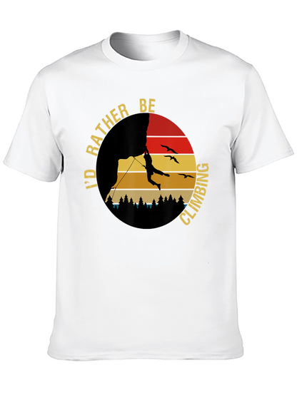 Climbing T-Shirt - Id Rather Be Climbing Graphic Tee