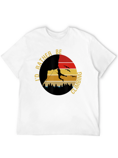 Climbing T-Shirt - Id Rather Be Climbing Graphic Tee