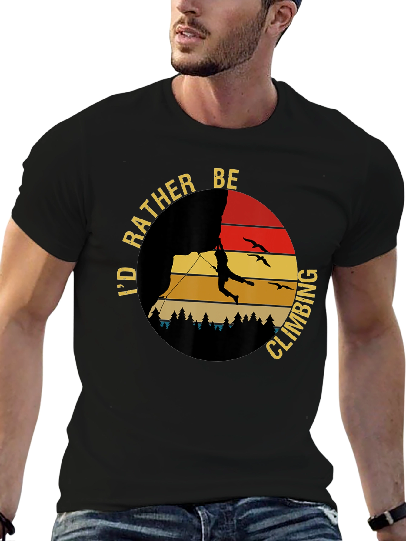 Climbing T-Shirt - Id Rather Be Climbing Graphic Tee