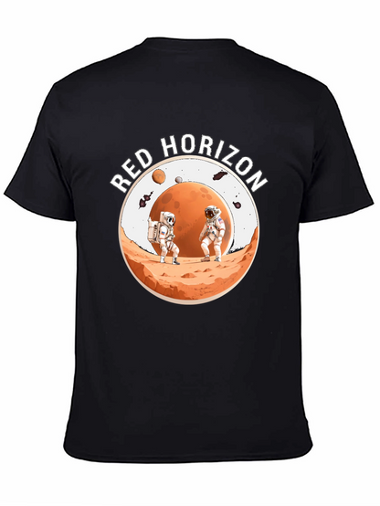 Red Horizon Astronaut Graphic Tee