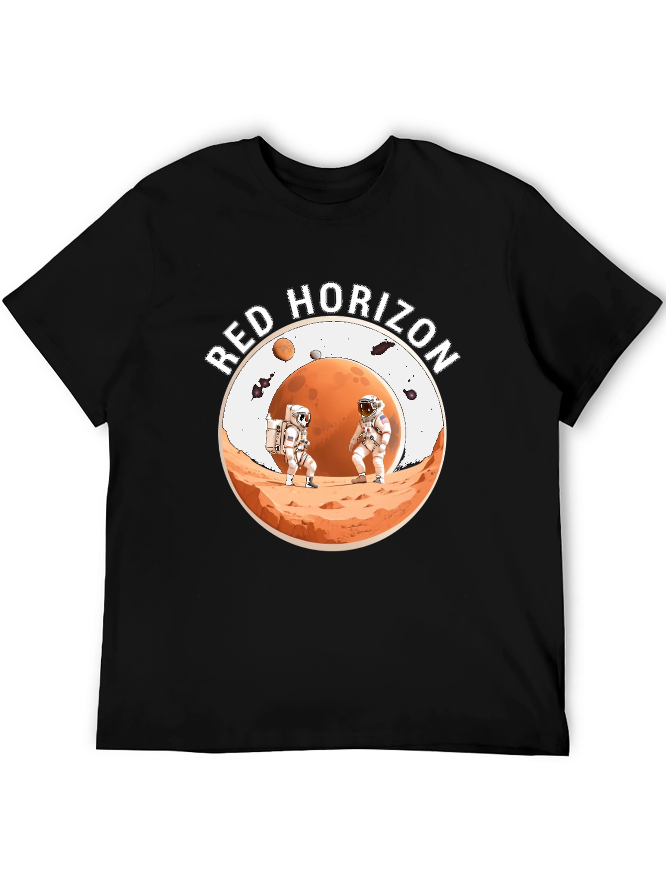 Red Horizon Astronaut Graphic Tee