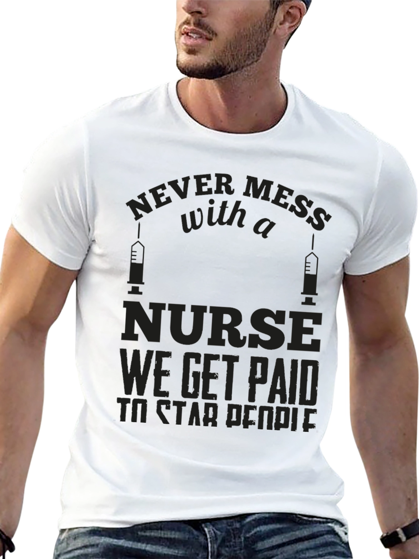 Never Mess with a Nurse Graphic T-Shirt