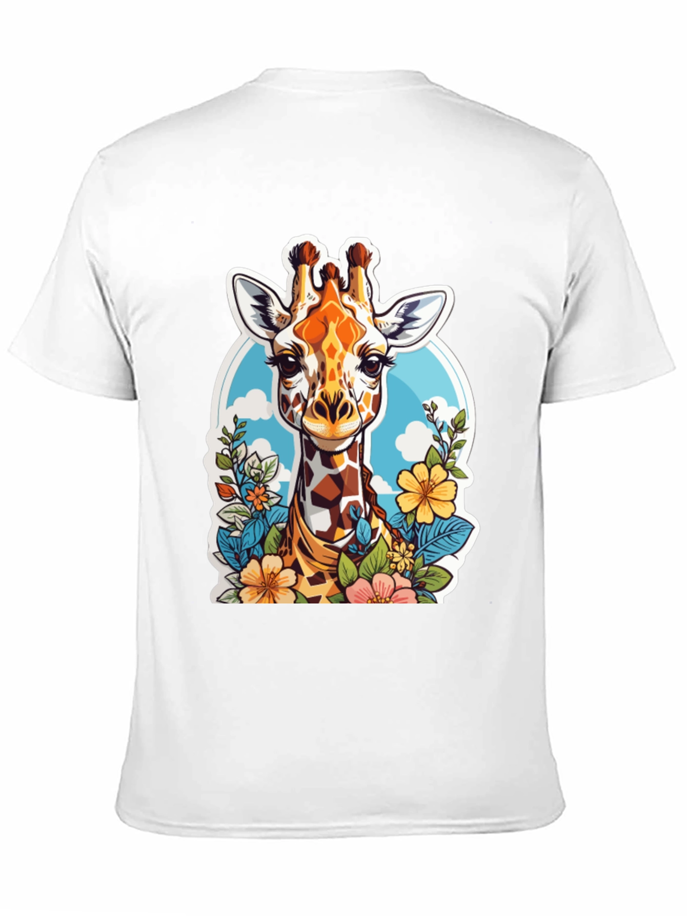 Giraffe Floral Graphic Tee - Unisex