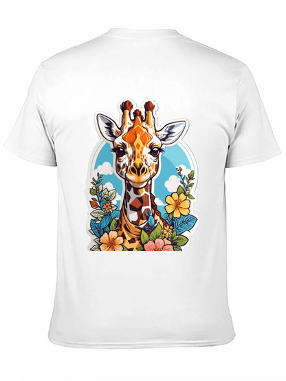 Giraffe Floral Graphic Tee - Unisex