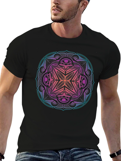 Mandala Graphic Print Mens T-Shirt