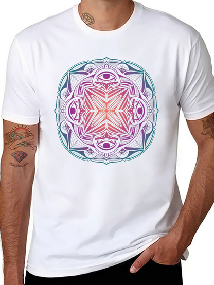 Mandala Graphic Print Mens T-Shirt
