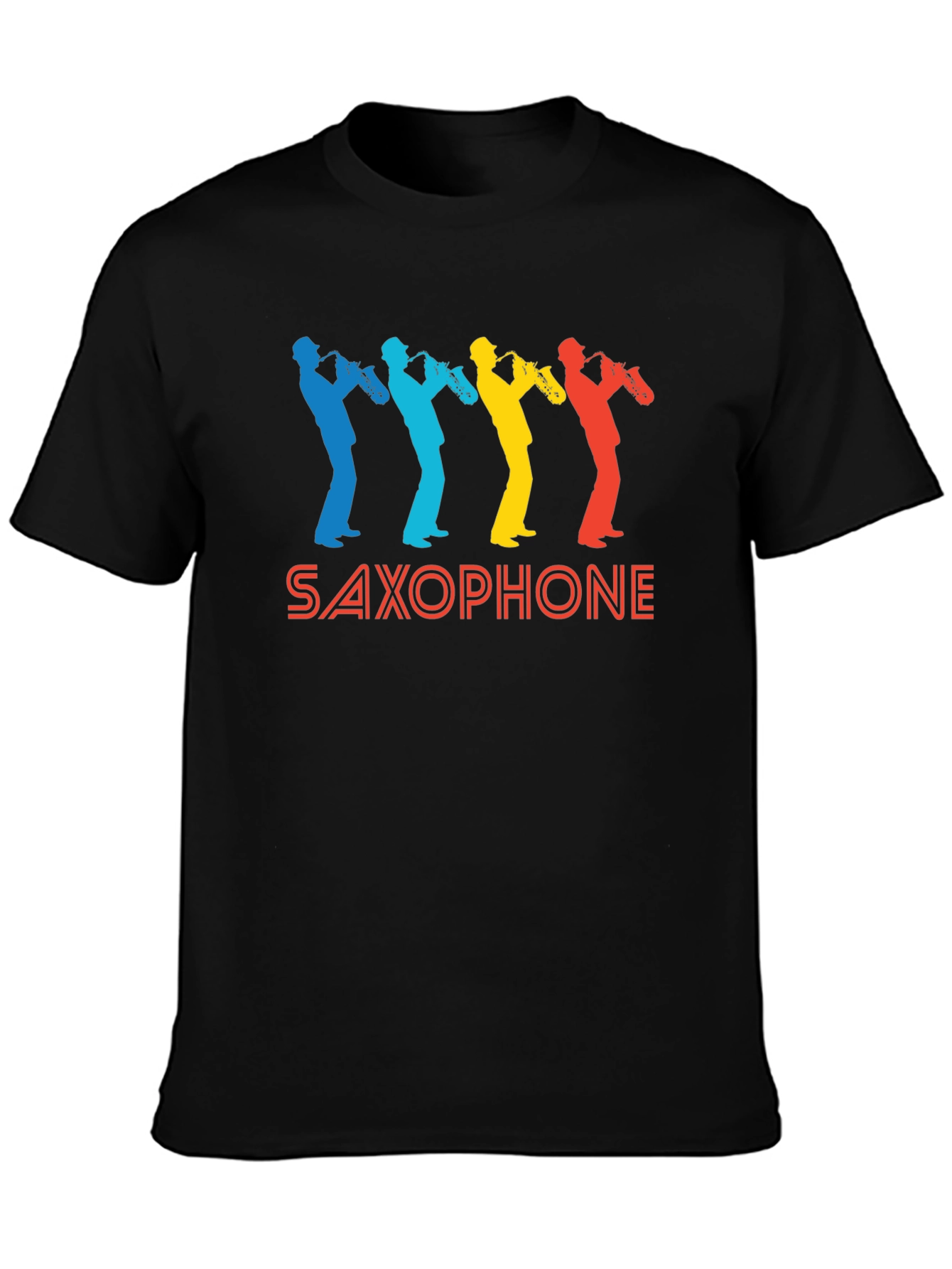 Retro Saxophone Graphic T-Shirt - Cool Musician Tee