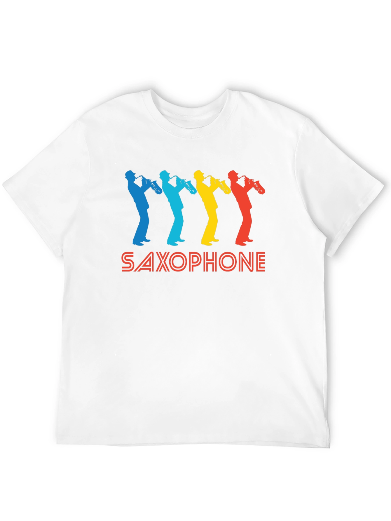 Retro Saxophone Graphic T-Shirt - Cool Musician Tee