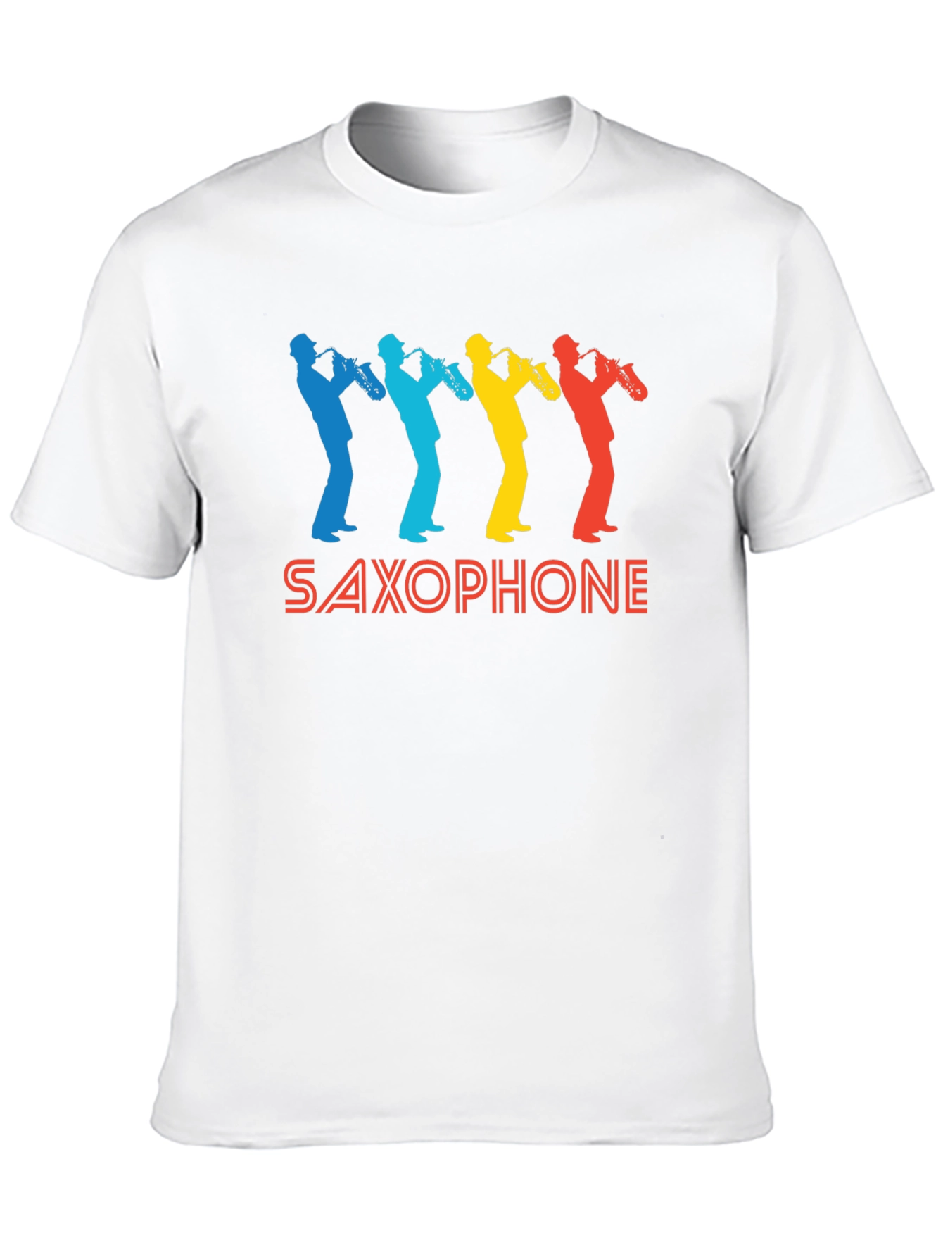 Retro Saxophone Graphic T-Shirt - Cool Musician Tee