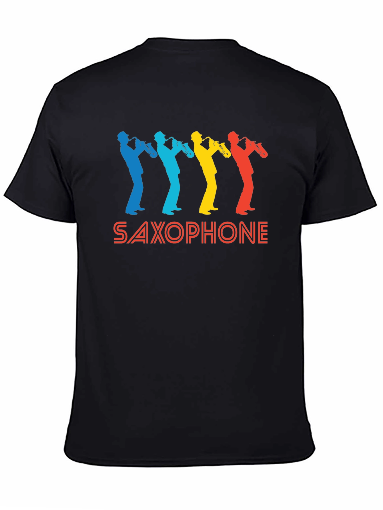 Retro Saxophone Graphic T-Shirt - Cool Musician Tee