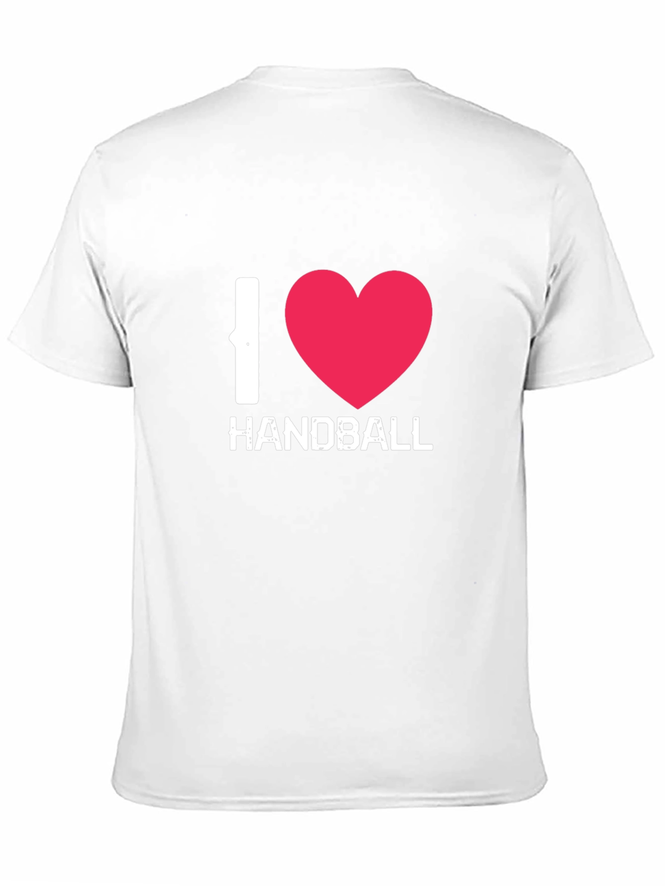 I Love Handball Graphic Tee - Black Cotton Shirt