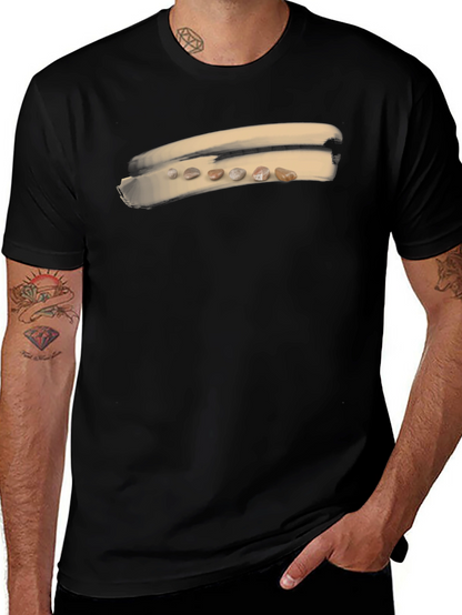 Unique Pebble Art Black T-Shirt