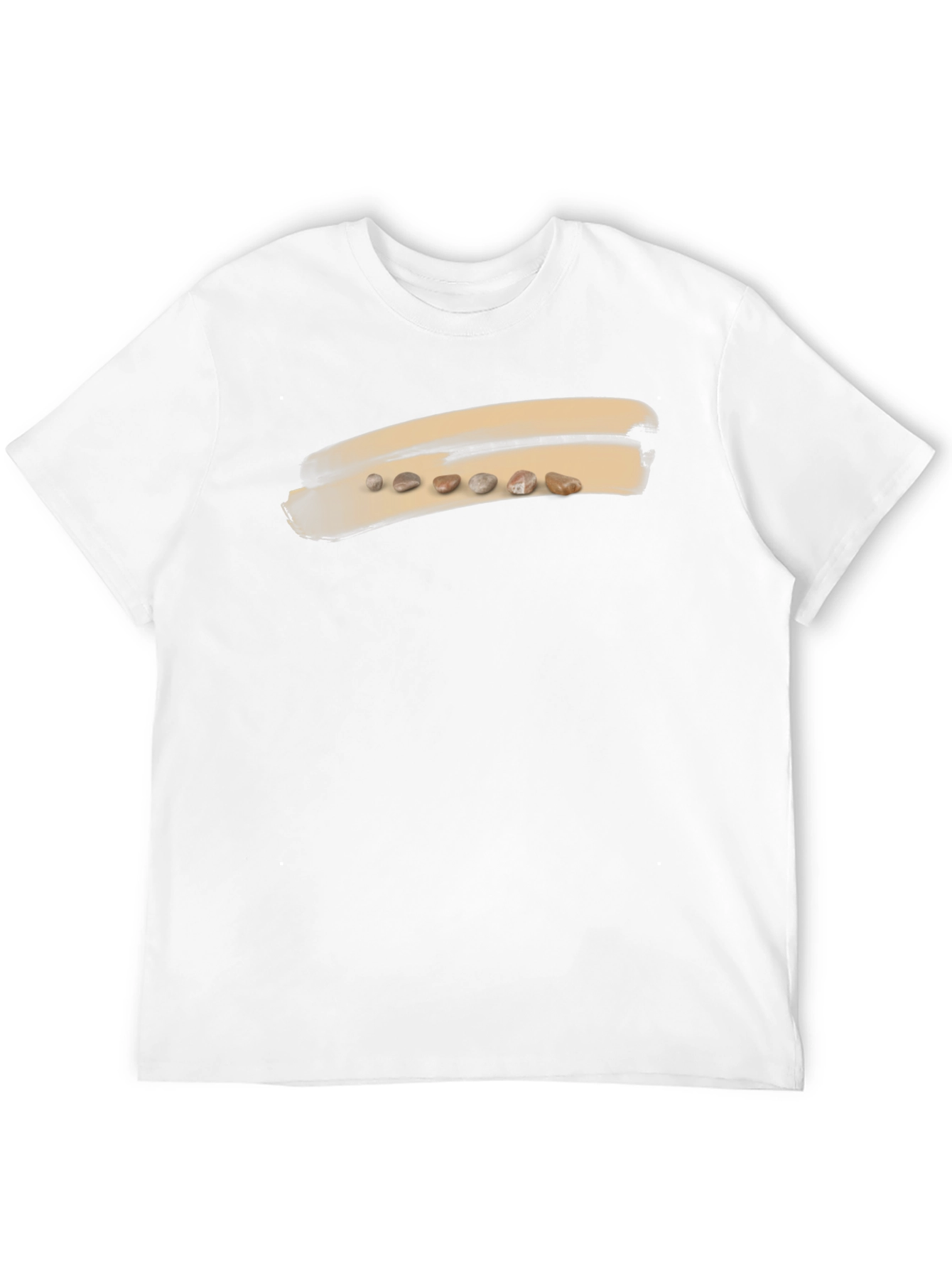 Unique Pebble Art Black T-Shirt