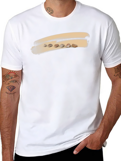 Unique Pebble Art Black T-Shirt
