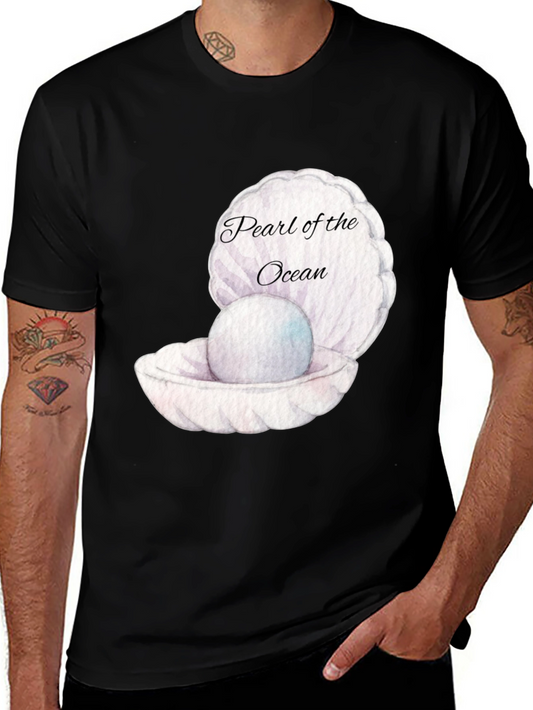 Pearl of the Ocean Black Graphic Tee