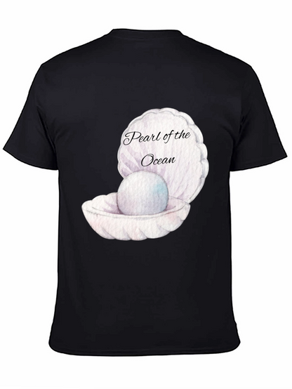 Pearl of the Ocean Black Graphic Tee