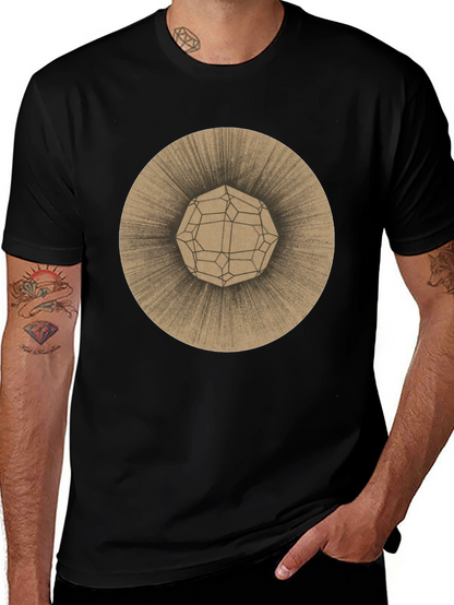 Geometric Orb Tee - Stylish Graphic Print T-Shirt