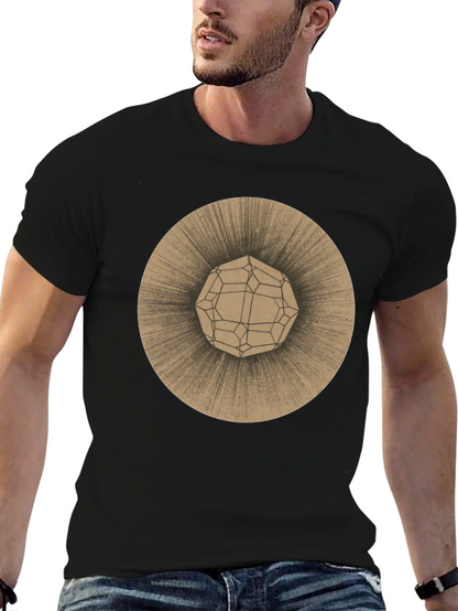 Geometric Orb Tee - Stylish Graphic Print T-Shirt