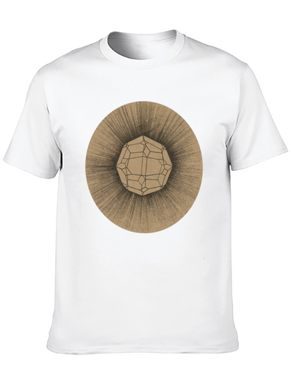 Geometric Orb Tee - Stylish Graphic Print T-Shirt