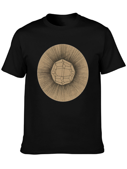 Geometric Orb Tee - Stylish Graphic Print T-Shirt