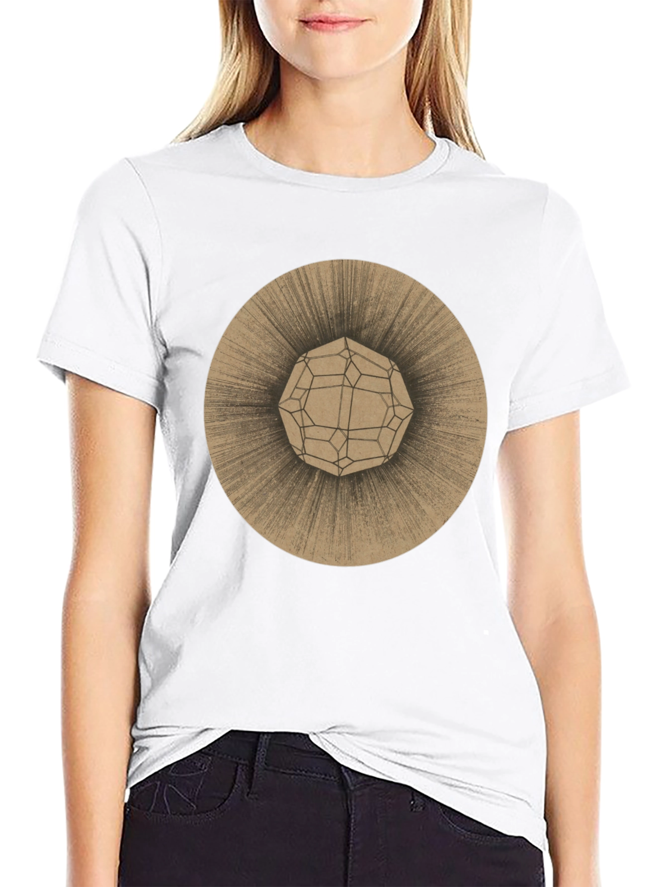 Geometric Orb Tee - Stylish Graphic Print T-Shirt