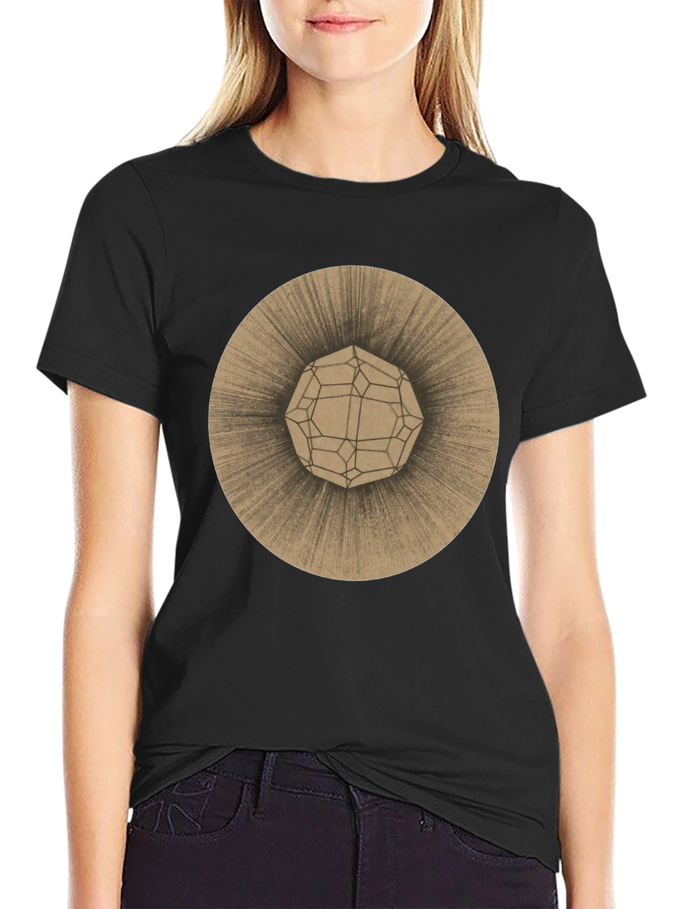 Geometric Orb Tee - Stylish Graphic Print T-Shirt